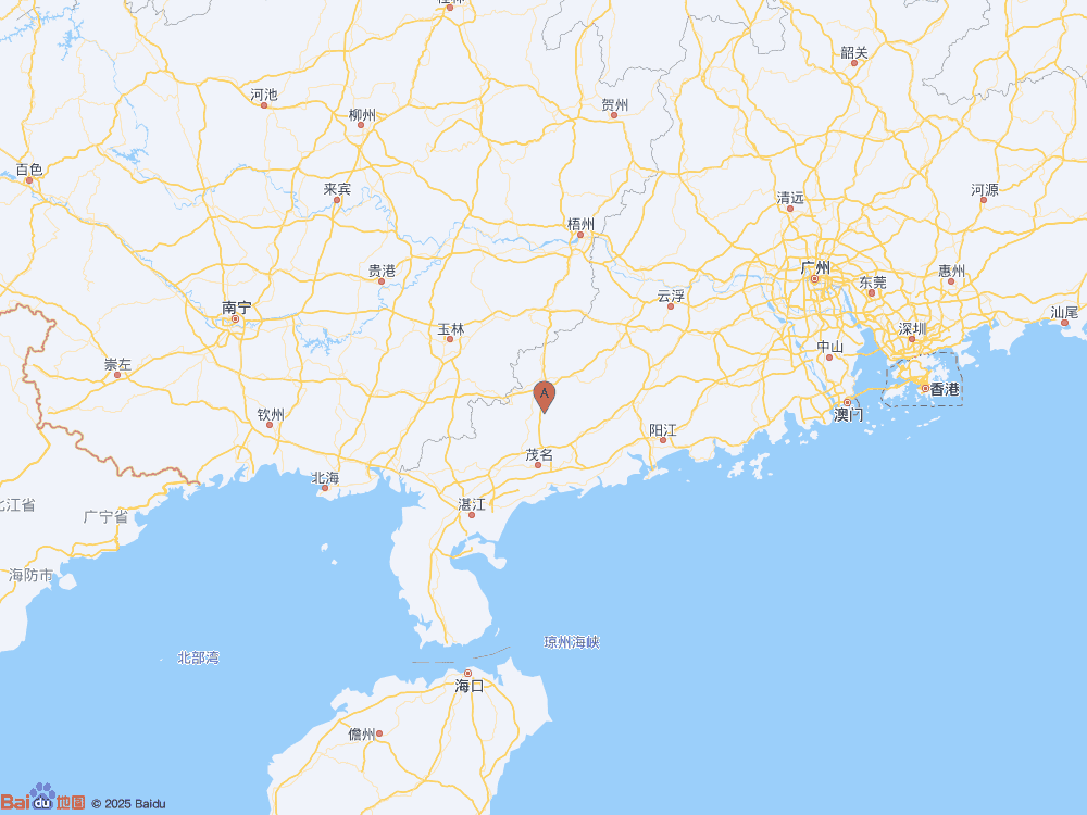 广东茂名市高州市（北纬22.13度，东经110.98度）发生3.4级地震